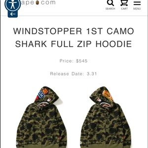 A Bathing Ape windstopper